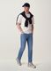 Light blue stretch cotton comfort-fit jeans_0