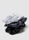 SINCERELY HAIR Medium satin scrunchies 3-pack Black & Grey_2