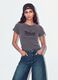 Grey fitted ribbed stretch cotton T-shirt with Detroit lettering_1