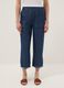 Blue denim jeans in 100% lyocell with elasticated waist, relaxed fit_1