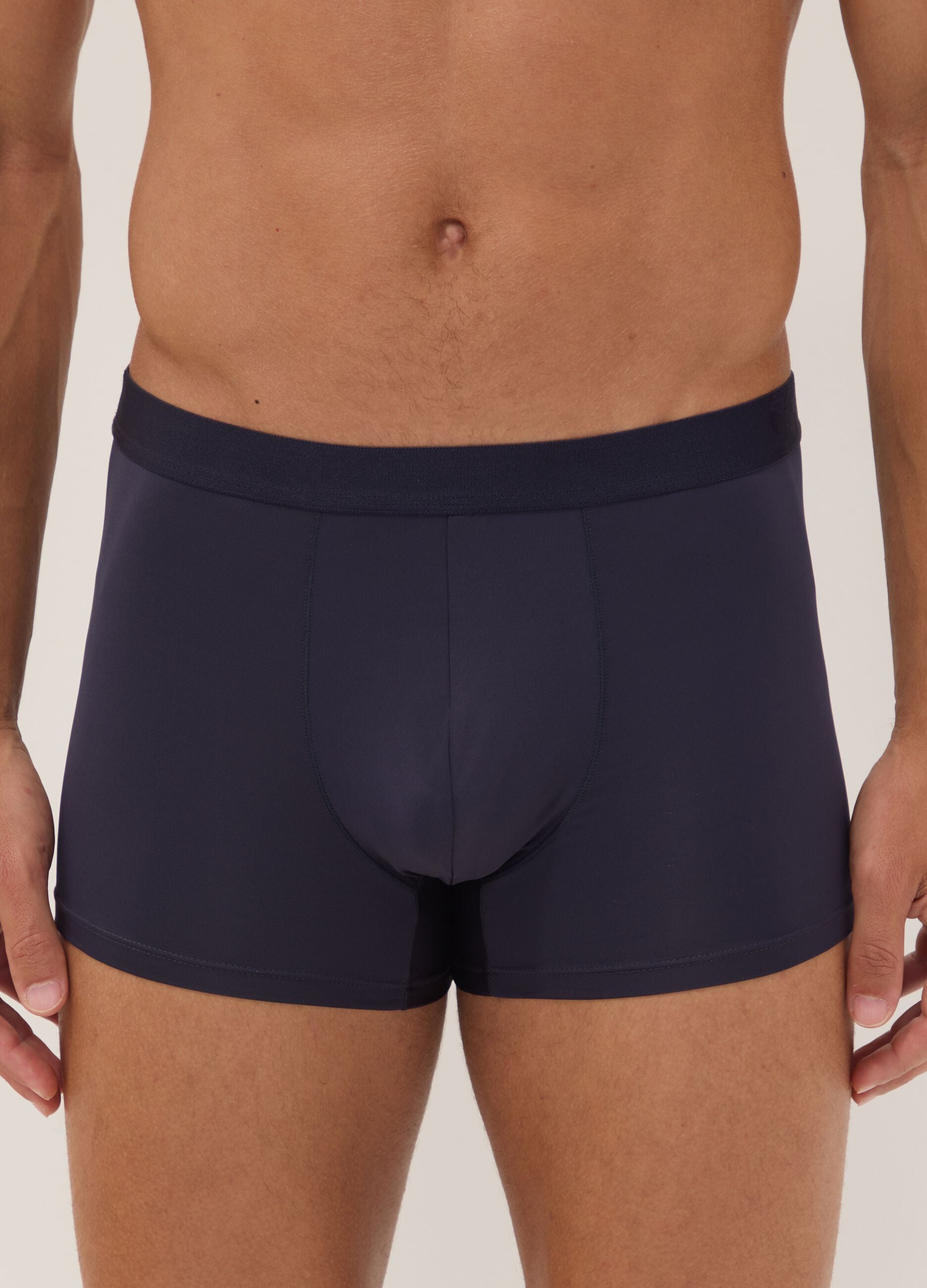 3-pack of blue stretch microfibre boxers