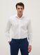 White pure cotton slim fit shirt_0