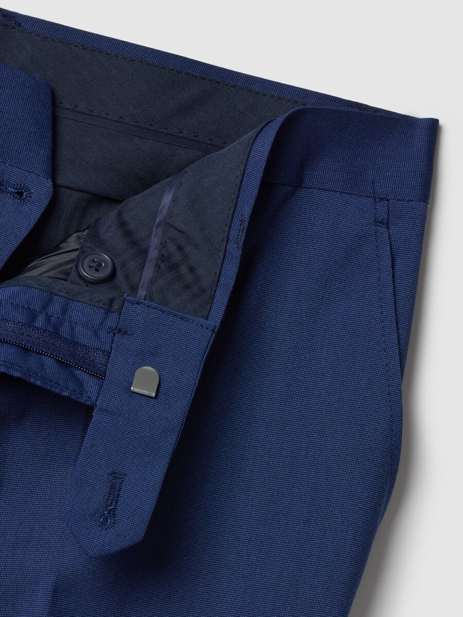 Pantaloni blu regular fit_5
