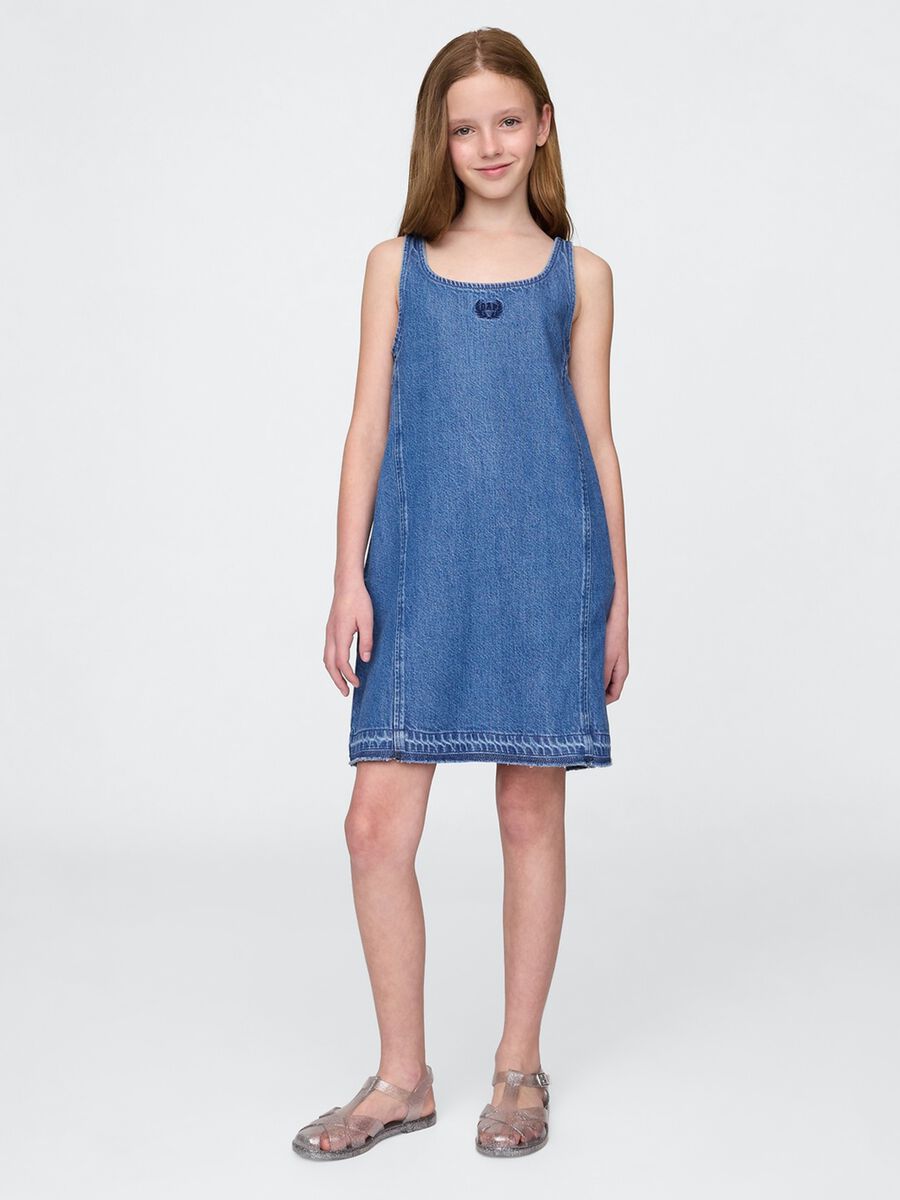 Abito in denim con logo GAP_0