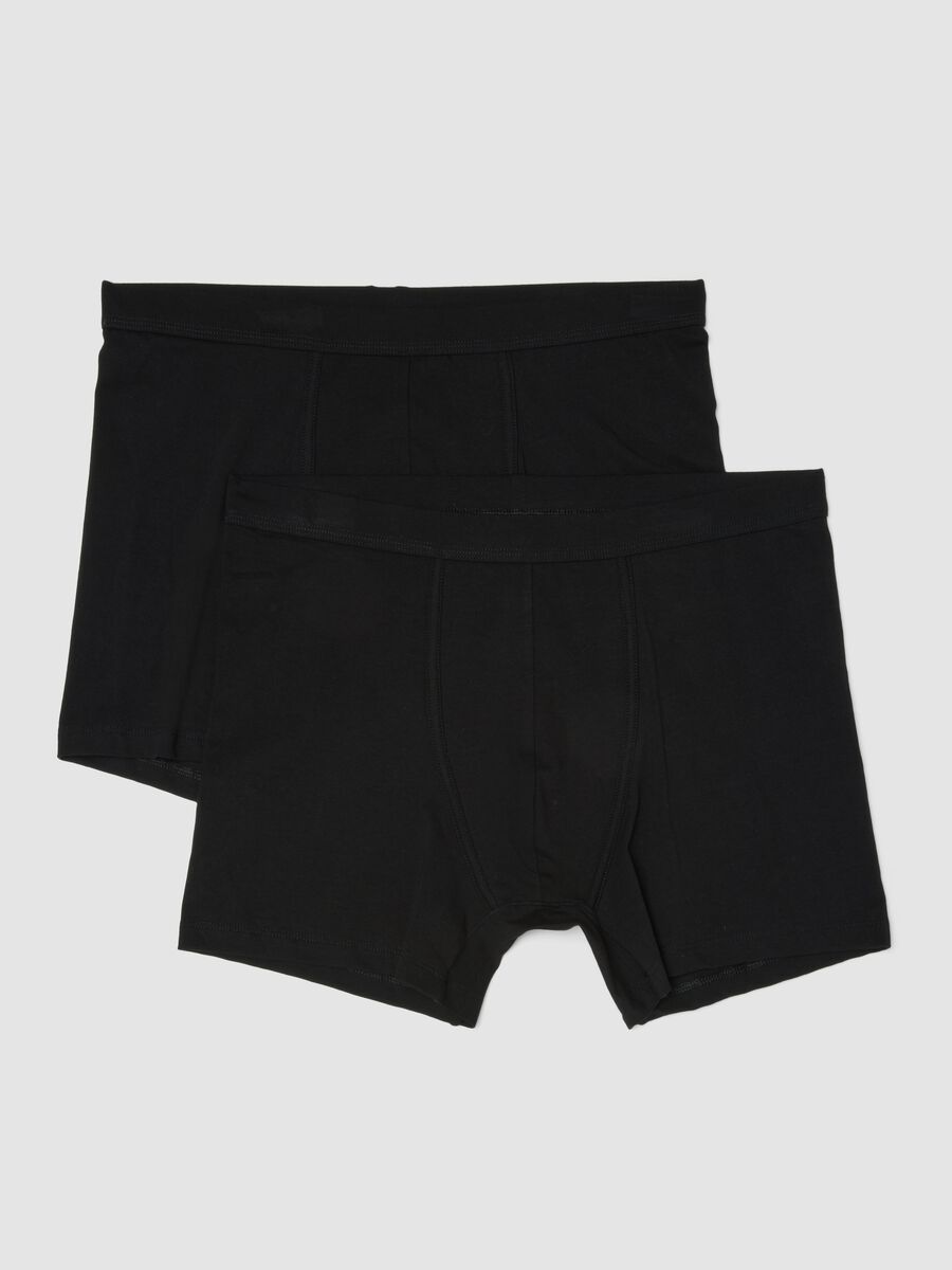 2-pack of black midi boxer briefs in stretch Supima cotton_4