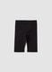 Girls&rsquo; black skinny cycling shorts in stretch cotton_4