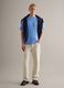 Light Blue Crew Neck Pure Cotton T-shirt Relaxed Fit_1