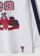 White pure cotton crew-neck T-shirt with Mickey print for baby boy_2