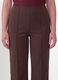 Brown flare trousers in stretch viscose_2