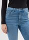 Blue Flare Jeans in Stretch Denim Cotton_3