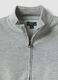 Grey organic cotton sweatshirt with high neck for boys_2