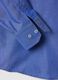 Long-sleeved blue cotton shirt, regular fit_5
