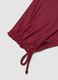 Red stretch bikini bottoms with ruched side detailing_5