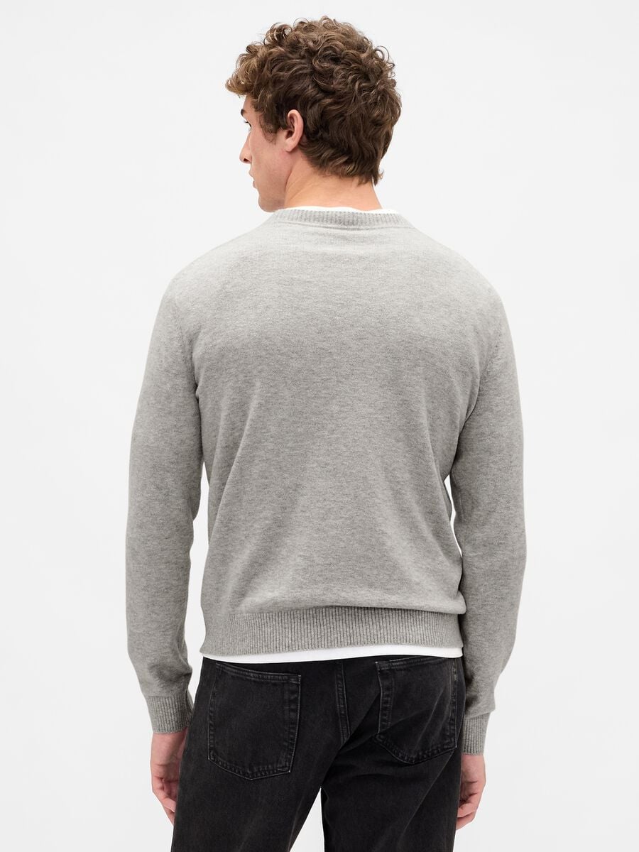 Grey Cotton Blend Jumper_1