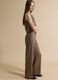 Brown stretch viscose regular-fit waistcoat_1
