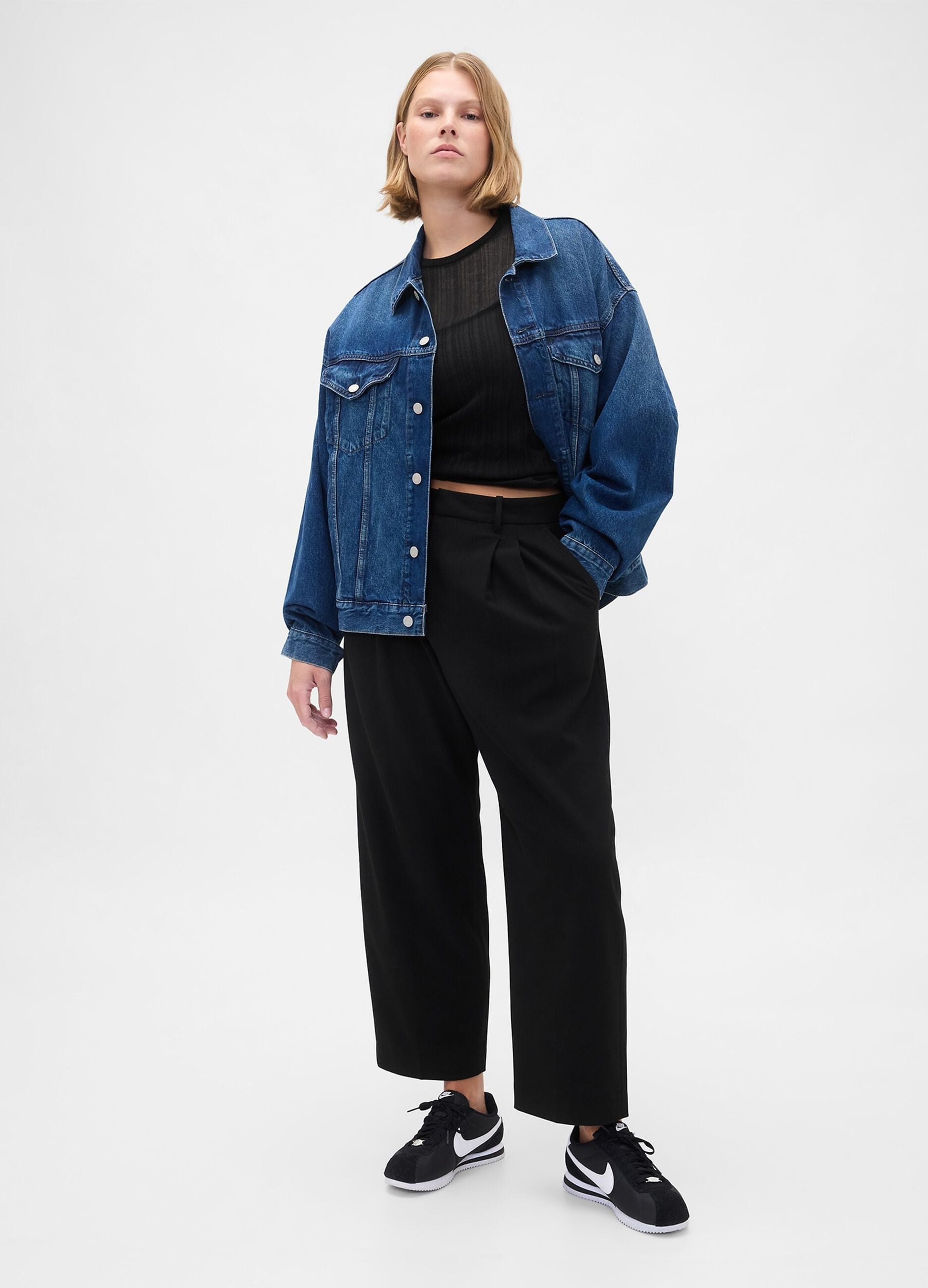 Stretch Black Trousers