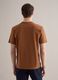 Brown crew neck pure cotton t-shirt relaxed fit_2