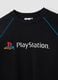 Black cotton-blend sweatshirt with PlayStation print_2