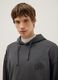 Grey oversized fit cotton blend hoodie_3