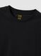 Black fitted short-sleeve pure cotton T-shirt_5