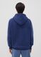 Blue cotton-blend hoodie with logo_3