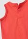 Red pure cotton vest top with print_3
