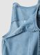 Girls&rsquo; cotton-lyocell denim dungarees with embroidered details_3