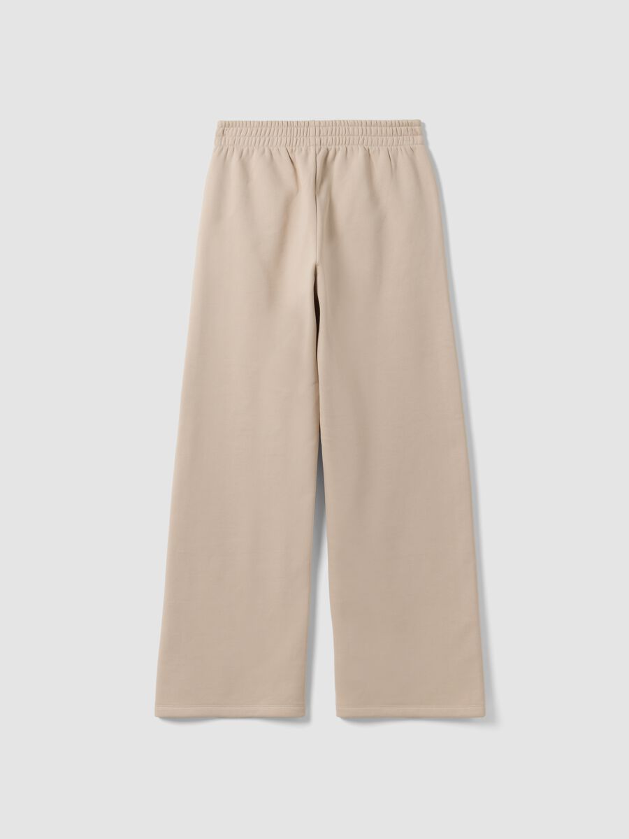 White cotton-blend straight-fit joggers_6