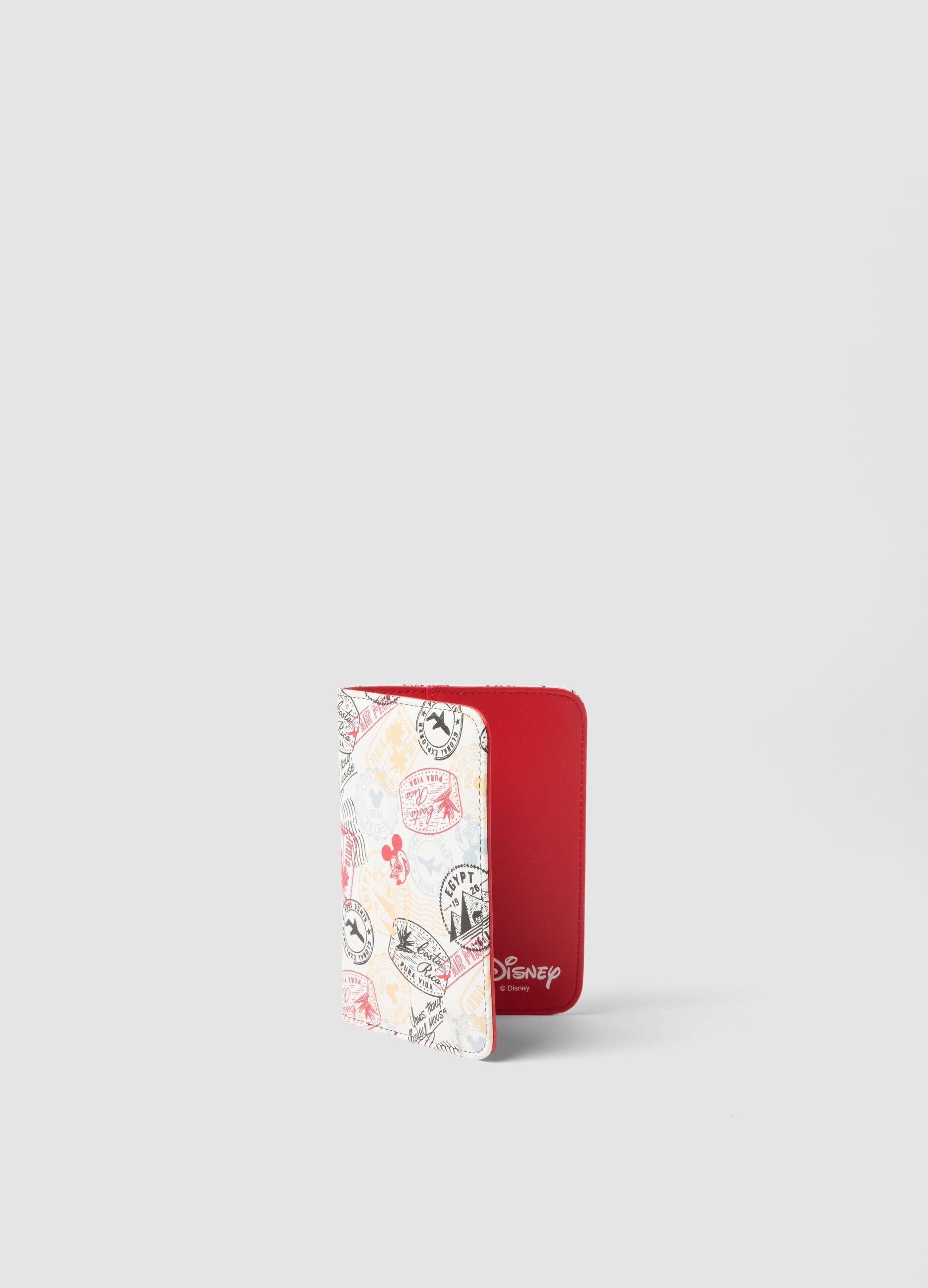 White and red Disney print wallet