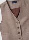Multicolour striped regular fit viscose and linen blend waistcoat_6