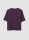 Purple boxy-fit T-shirt in a cotton-viscose blend_6