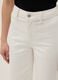 Wide-leg stretch cotton white jeans_3