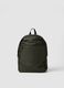 Green water-repellent backpack with front pocket_0