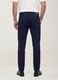 Green slim-fit stretch cotton dobby trousers_2