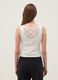 White stretch crochet-knit tank top_3