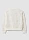 White cotton-blend crew-neck sweatshirt with Minnie print for girls_1