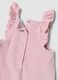 Pink and white organic cotton-blend set with Minnie embroidery for baby girl_2