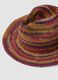 Multicolour paper-fabric hat in jersey knit_1