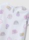White pure cotton regular fit girls' t-shirt with designs_2