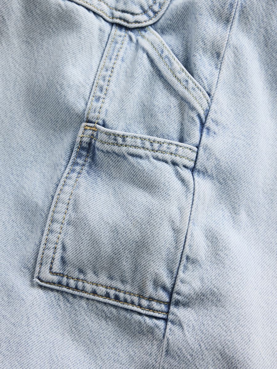 Wide Leg Jeans in Cotton and Lyocell Blend_5