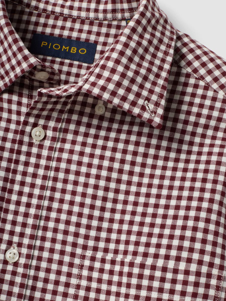 Camicia oxford multicolor a quadri in puro cotone regular fit_5