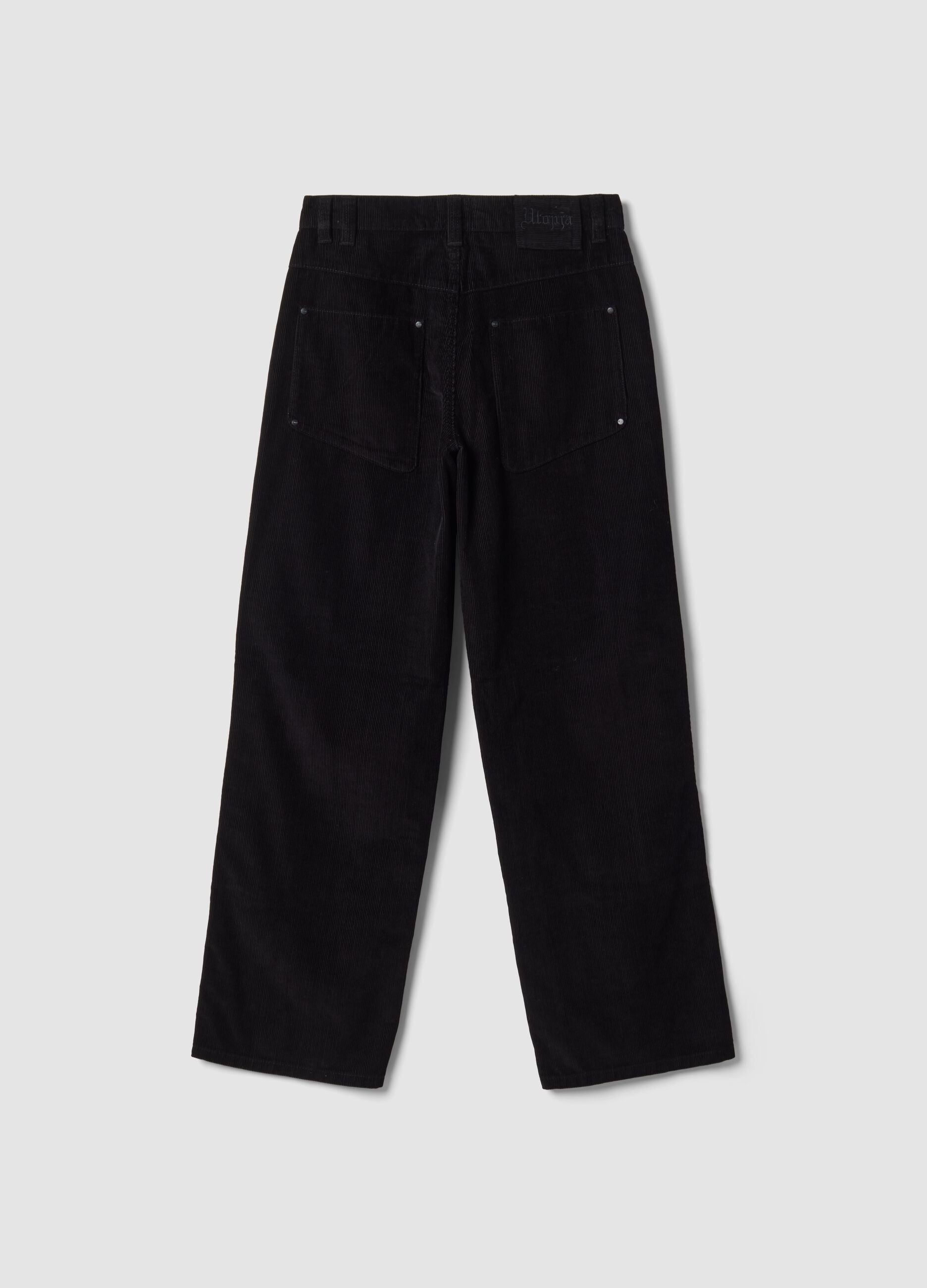 Corduroy Carpenter Pants Black