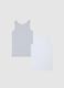 Boy's regular fit pure cotton multicolour vest twin pack_1
