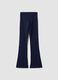 Girls&rsquo; blue organic stretch-cotton slim-fit trousers_1