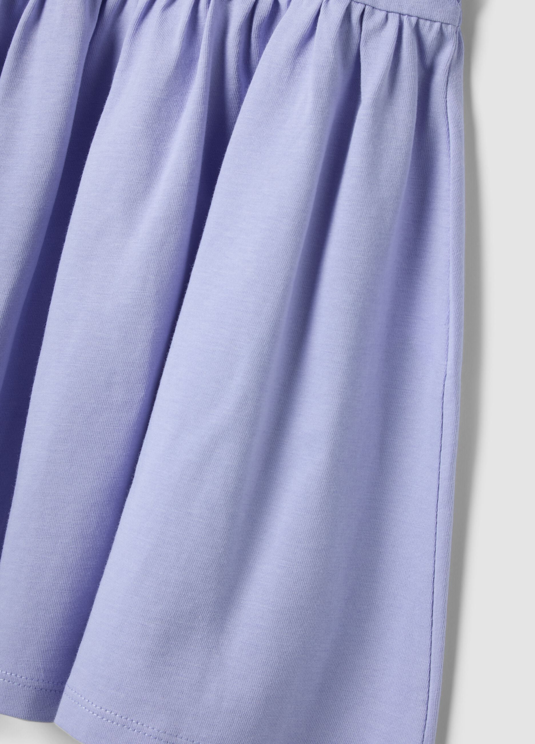 Purple organic cotton mini dress