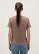 Pure cotton brown t-shirt regular fit with glittery teddy bear_2
