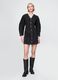 Black Denim Dress with Buttons Gap_0