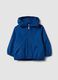 Blue hooded zip-up jacket, regular fit, for boys_0