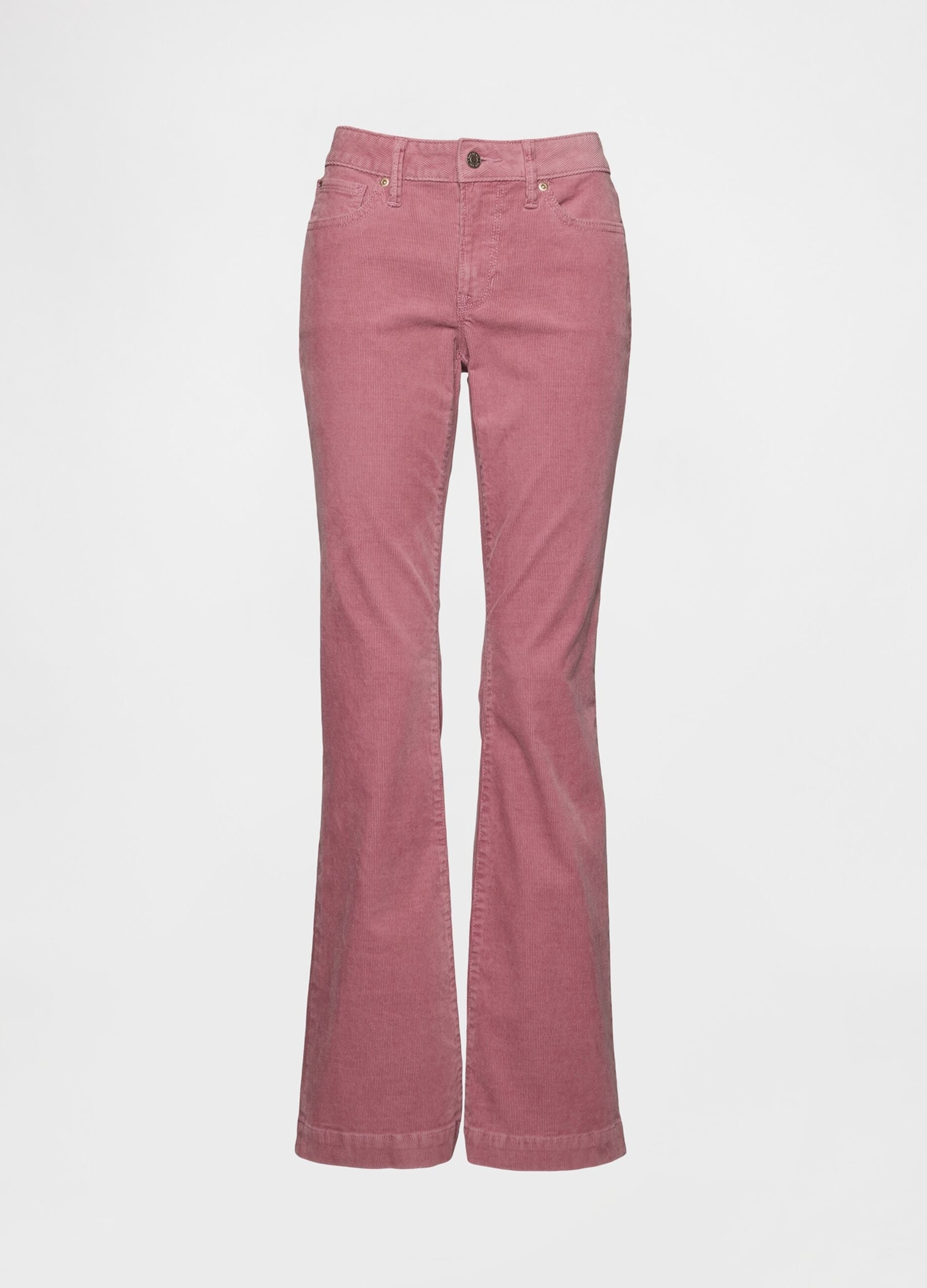 Regular fit pink stretch trousers