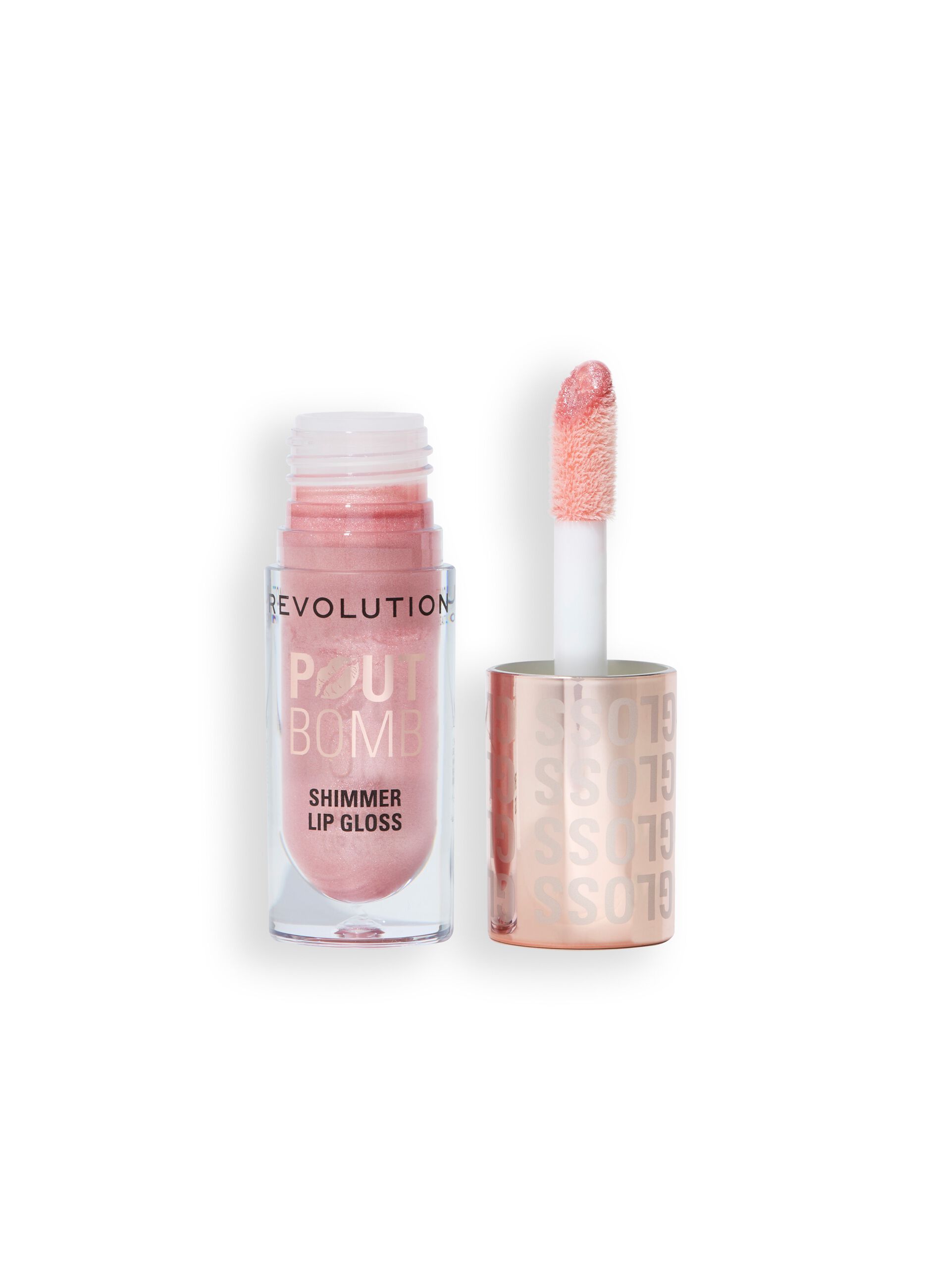 Revolution Pout Bomb Shimmer Gloss Shine Pink
